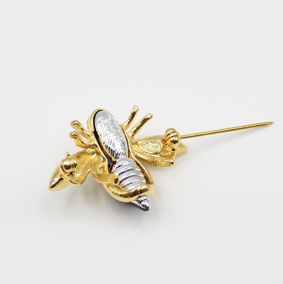 Vintage Joan Rivers bee brooch set - Picture 4 of 7